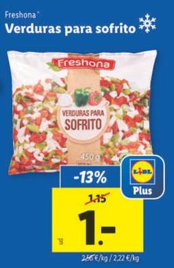Oferta de Freshona - Verduras Para Sofrito por 1€ en Lidl
