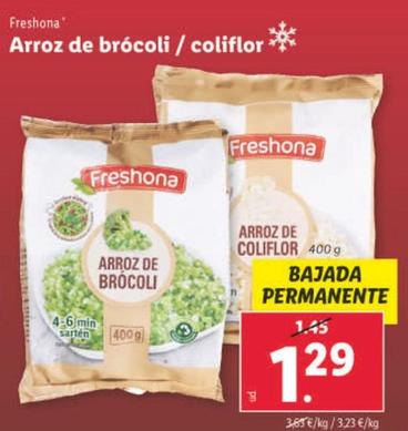 Oferta de Freshona - Arroz De Brocoli/coliflor por 1,29€ en Lidl