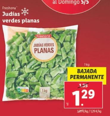 Oferta de Freshona - Judias Verdes Planas por 1,29€ en Lidl