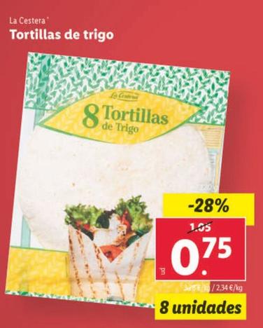 Oferta de La Cestera - Tortillas De Trigo por 0,75€ en Lidl