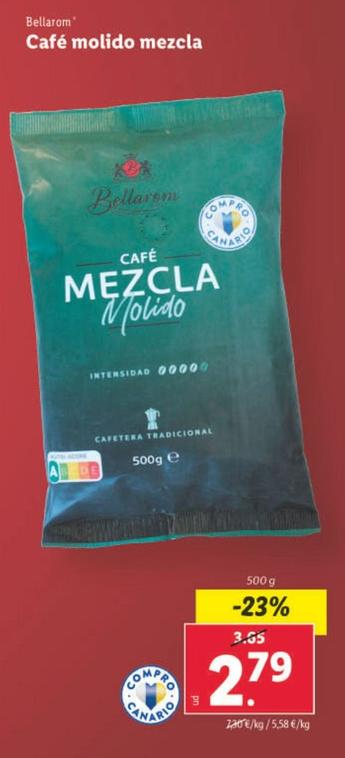 Oferta de Bellarom - Cafe Molido Mezcla por 2,79€ en Lidl