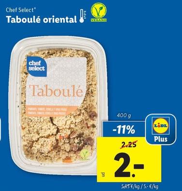 Oferta de Chef Select - Taboule Oriental por 2€ en Lidl