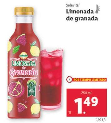 Oferta de Solevita - Limonada De Granada por 1,49€ en Lidl
