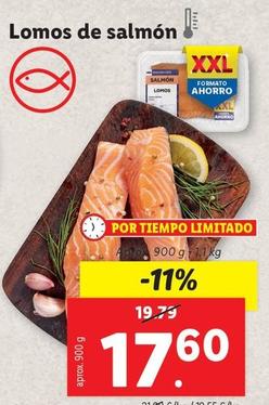 Oferta de Lomos De Salmon por 17,6€ en Lidl
