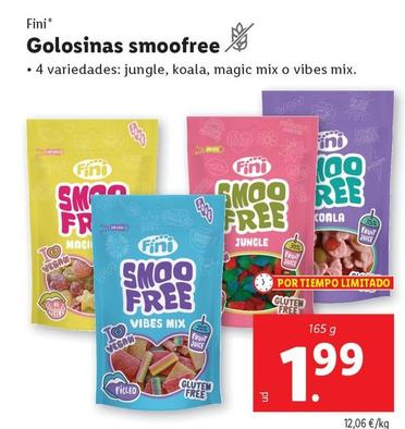 Oferta de Fini - Golosinas Smoofree por 1,99€ en Lidl