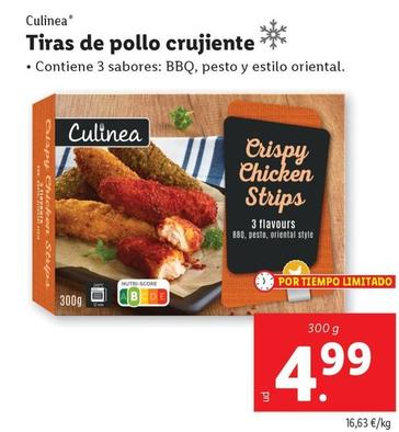 Oferta de Culinea - Tiras De Pollo Crujiente por 4,99€ en Lidl