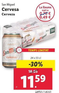 Oferta de San Miguel - Cerveza por 11,59€ en Lidl