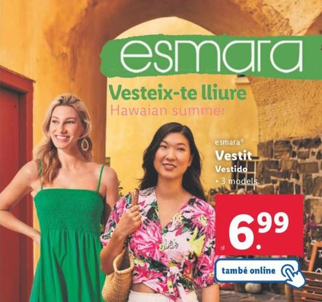Oferta de Esmara - Vestido por 6,99€ en Lidl