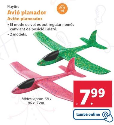 Oferta de Playtive - Avión Planeador por 8,99€ en Lidl