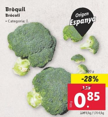 Oferta de Brócoli por 0,85€ en Lidl