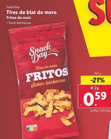 Oferta de Snack Day - Fritos De Maiz por 0,59€ en Lidl