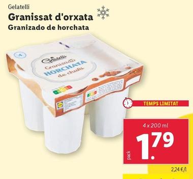 Oferta de Gelatelli - Granizado De Horchata por 1,79€ en Lidl