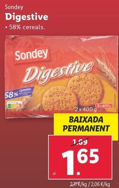 Oferta de Sondey - Digestive por 1,65€ en Lidl