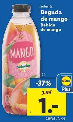 Oferta de Solevita - Bebida De Mango por 1€ en Lidl