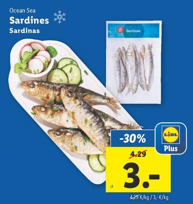 Oferta de Ocean Sea - Sardinas por 3€ en Lidl