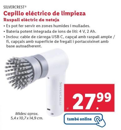 Oferta de Silvercrest - Cepillo Electrico De Limpieza por 27,99€ en Lidl