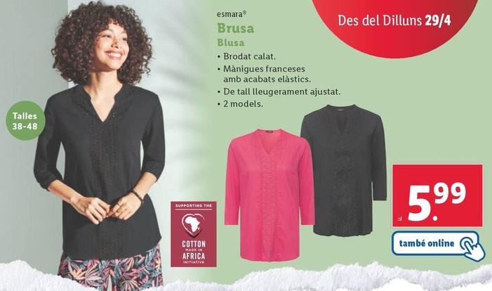 Oferta de Esmara - Blusa por 5,99€ en Lidl