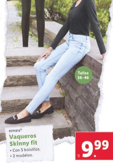 Oferta de Esmara - Vaqueros Skinny Fit por 9,99€ en Lidl