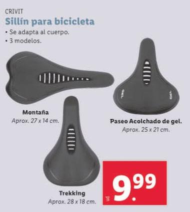 Oferta de Crivit - Sillin Para Bicicleta por 9,99€ en Lidl
