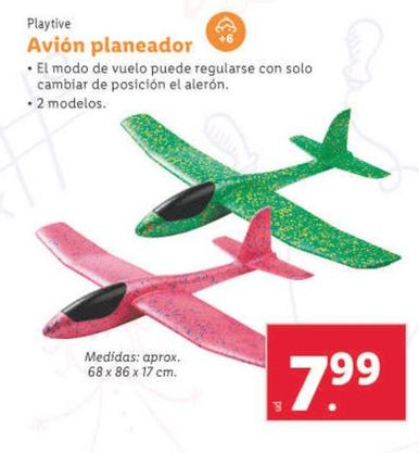 Oferta de Playtive - Avion Planeador por 7,99€ en Lidl
