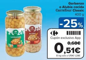 Oferta de Garbanzos por 14,9€ en Carrefour Market