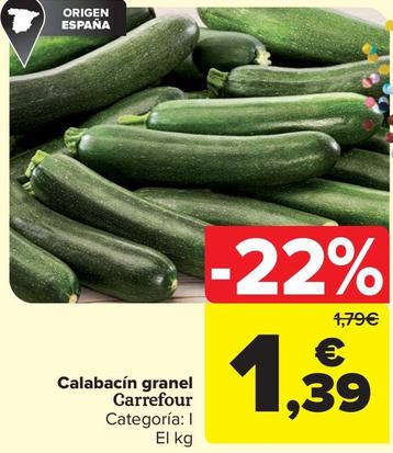 Oferta de Calabacines por 1,39€ en Carrefour Market