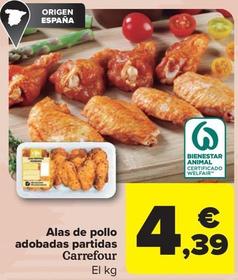 Oferta de Alas de pollo por 4,39€ en Carrefour Market