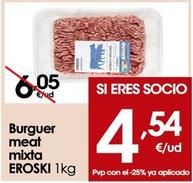 Oferta de Eroski - Burguer Meat Mixta por 4,54€ en Eroski