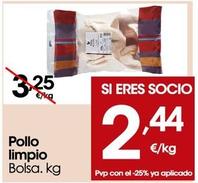 Oferta de Pollo Limpio por 2,44€ en Eroski