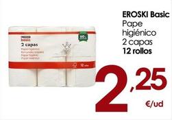 Oferta de Eroski - Papel Higienico por 2,25€ en Eroski