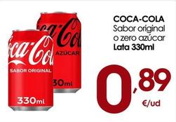 Oferta de Coca-cola - Sabor Original O Zero Azcuar por 0,89€ en Eroski