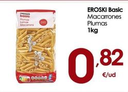 Oferta de Eroski - Macarrones Plumas por 0,82€ en Eroski