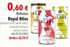 Oferta de Royal Bliss - Refresco por 0,6€ en Aristocrazy