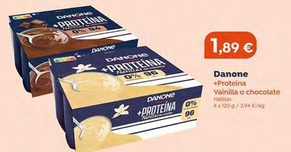 Oferta de Danone - +proteína Vainilla O Chocolate Natillas por 1,89€ en Aristocrazy