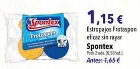 Oferta de Spontex - Estropajos Frotaspon Eficas Sin Rayar por 1,15€ en Aristocrazy
