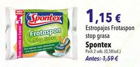 Oferta de Spontex - Estropajos Frotaspon Stop Grasa por 1,15€ en Aristocrazy