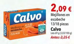 Oferta de Calvo - Mejillones En Escabeche por 2,09€ en SPAR