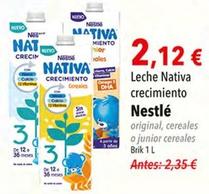 Oferta de Nestlé - Leche Nativa Crecimiento por 2,12€ en SPAR