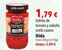 Oferta de Hida - Sofrito De Tomate Y Cebolla Estilo Casero por 1,79€ en SPAR