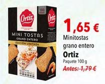 Oferta de Ortiz - Minitostas Grano Entero por 1,65€ en SPAR