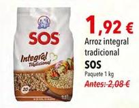 Oferta de Sos - Arroz Integral Tradicional por 1,92€ en SPAR