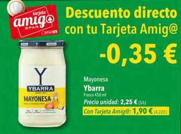Oferta de Ybarra - Mayonesa por 2,25€ en SPAR