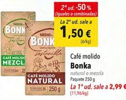 Oferta de Bonka - Café Molido por 2,99€ en SPAR