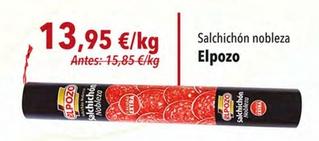 Oferta de Elpozo - Salchichón Nobleza por 13,95€ en SPAR