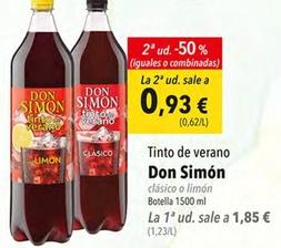 Oferta de Don Simón - Tinto De Verano por 1,85€ en SPAR