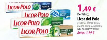 Oferta de Licor Del Polo - Dentifrico por 1,49€ en SPAR