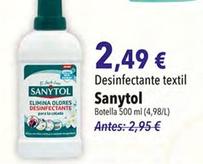 Oferta de Sanytol - Desinfectante Textil por 2,49€ en SPAR