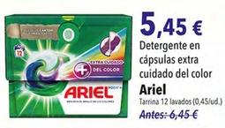 Oferta de Ariel - Detergente En Cápsulas Extra Cuidado Del Color por 5,45€ en SPAR