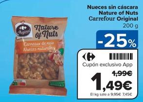 Oferta de Carrefour - Nueces Sin Cáscara Nature Of Nuts por 1,49€ en Carrefour Market