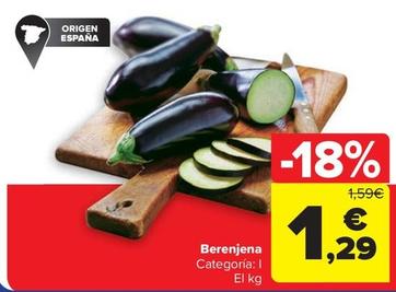 Oferta de Berenjena por 1,29€ en Carrefour Market